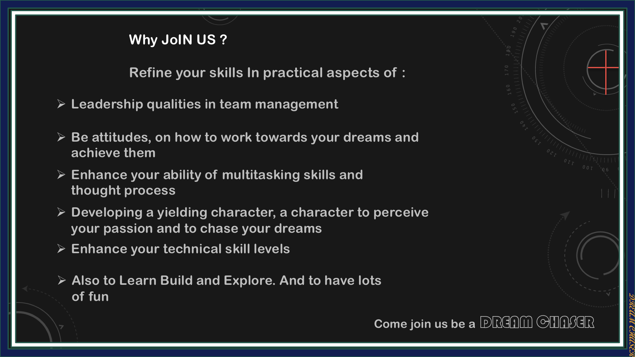 why Join Dream Chaser